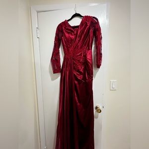 Red gown